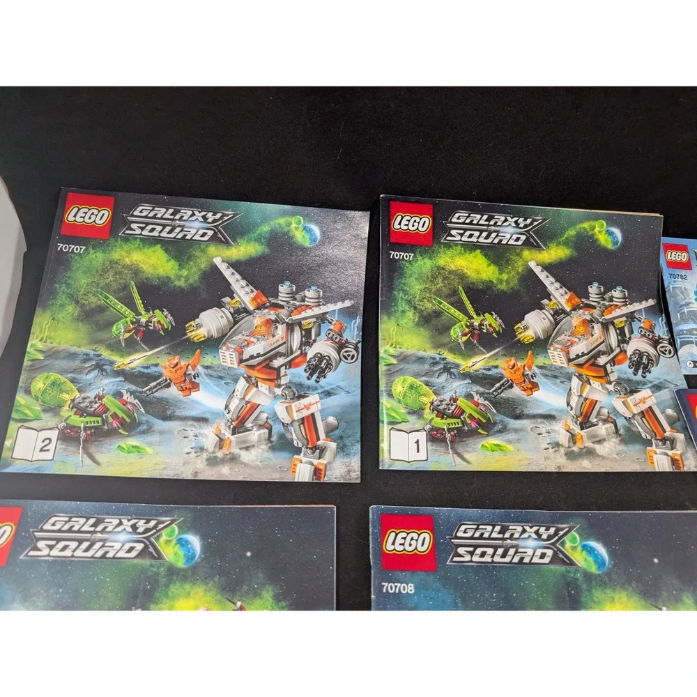Lego Instruction Manual Lot Galaxy Squad Bionicle Nexo Knights 70707 70708 70313